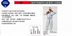 美国杜邦1422A医用胶条型防护服医