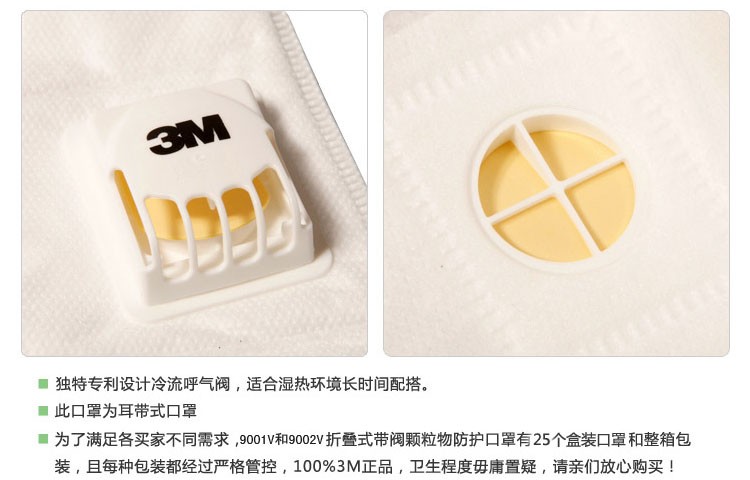 折叠式带阀防护口罩